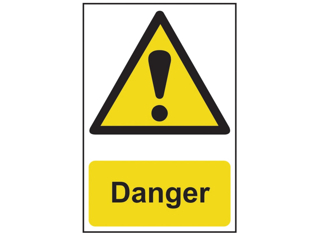 Scan Danger - PVC Sign 200 x 300mm 1301