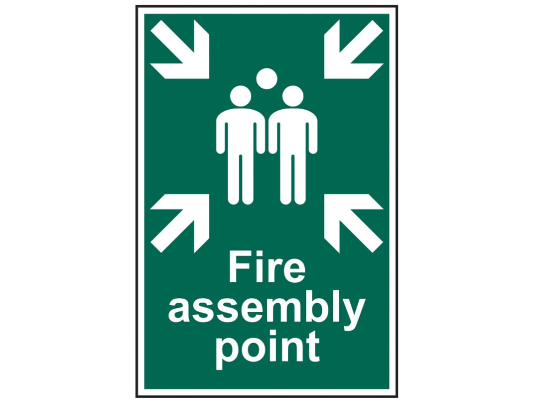Scan Fire Assembly Point - PVC Sign 200 x 300mm 1541