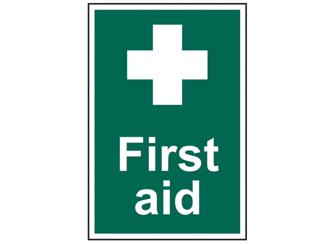 Scan First Aid - PVC Sign 200 x 300mm 1550