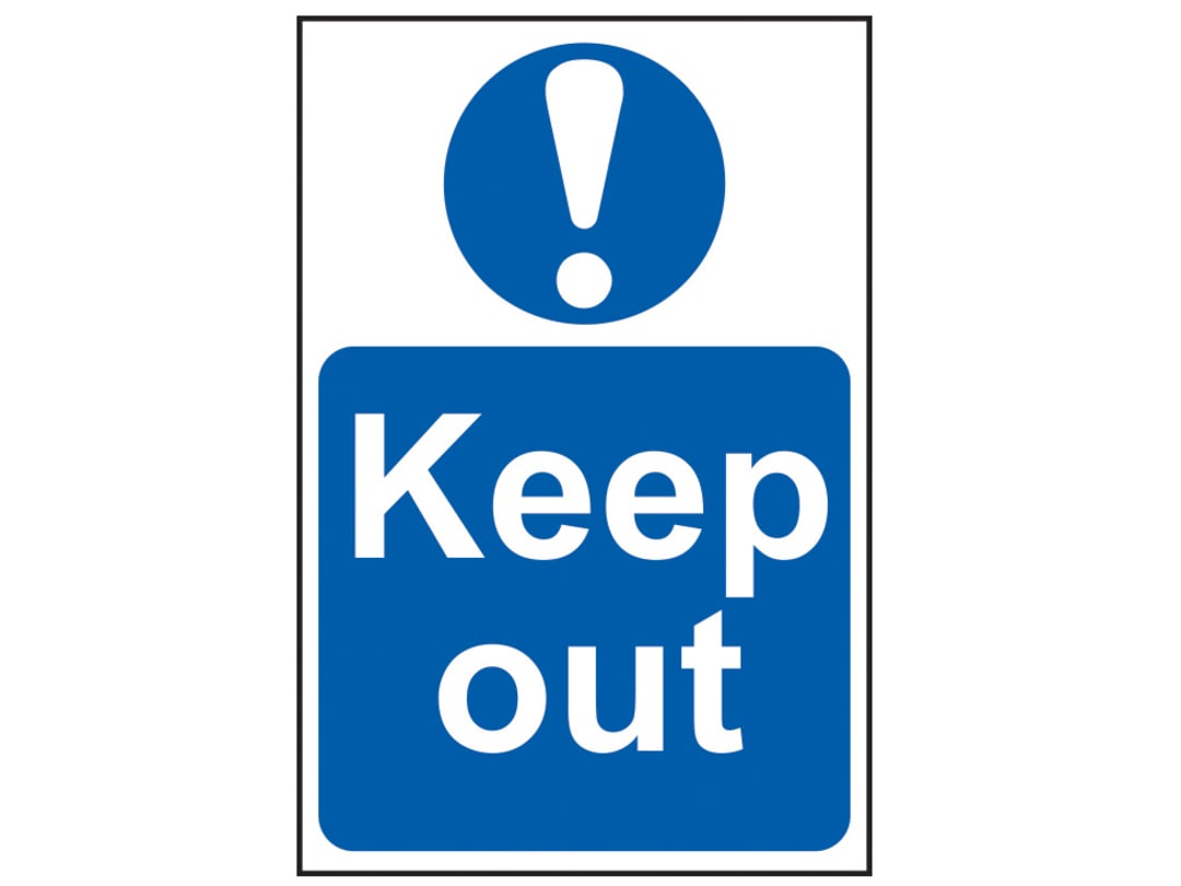 Scan Keep Out - PVC Sign 400 x 600mm 4003