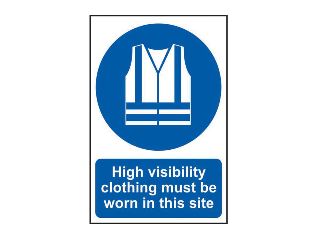 Scan High Visibility Jackets Must Be Worn In This Site - PVC Sign 200 x 300mm 4007