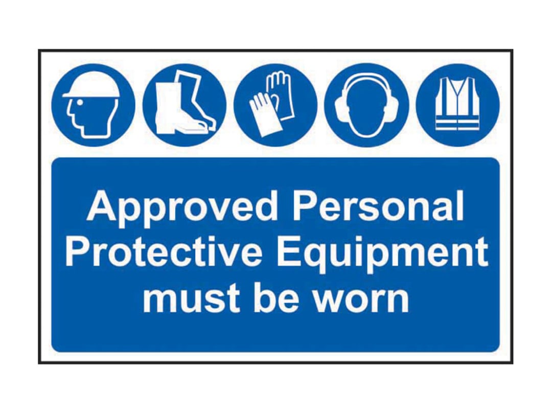 Scan Approved PPE Must Be Worn - PVC Sign 600 x 400mm 4020