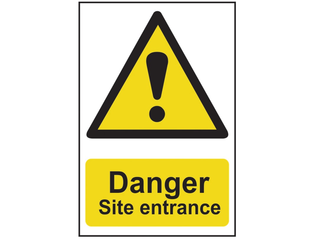 Scan Danger Site Entrance - PVC Sign 400 x 600mm 4102