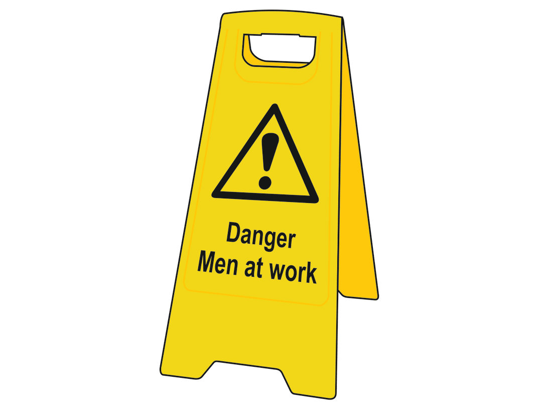 Scan Danger Men At Work - Heavy Duty 'A' Board 4710