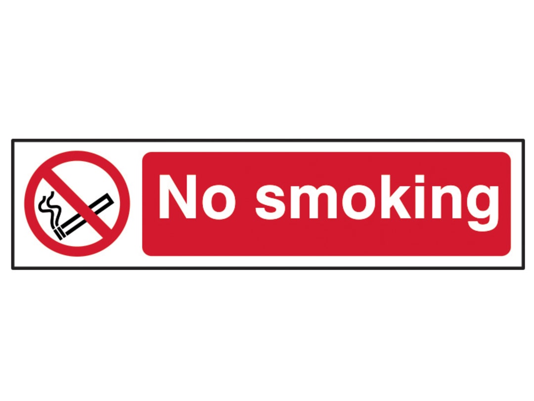 Scan No Smoking - PVC Sign 200 x 50mm 5050