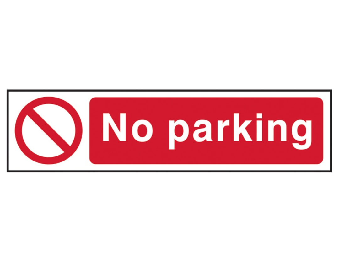 Scan No Parking - PVC Sign 200 x 50mm 5056