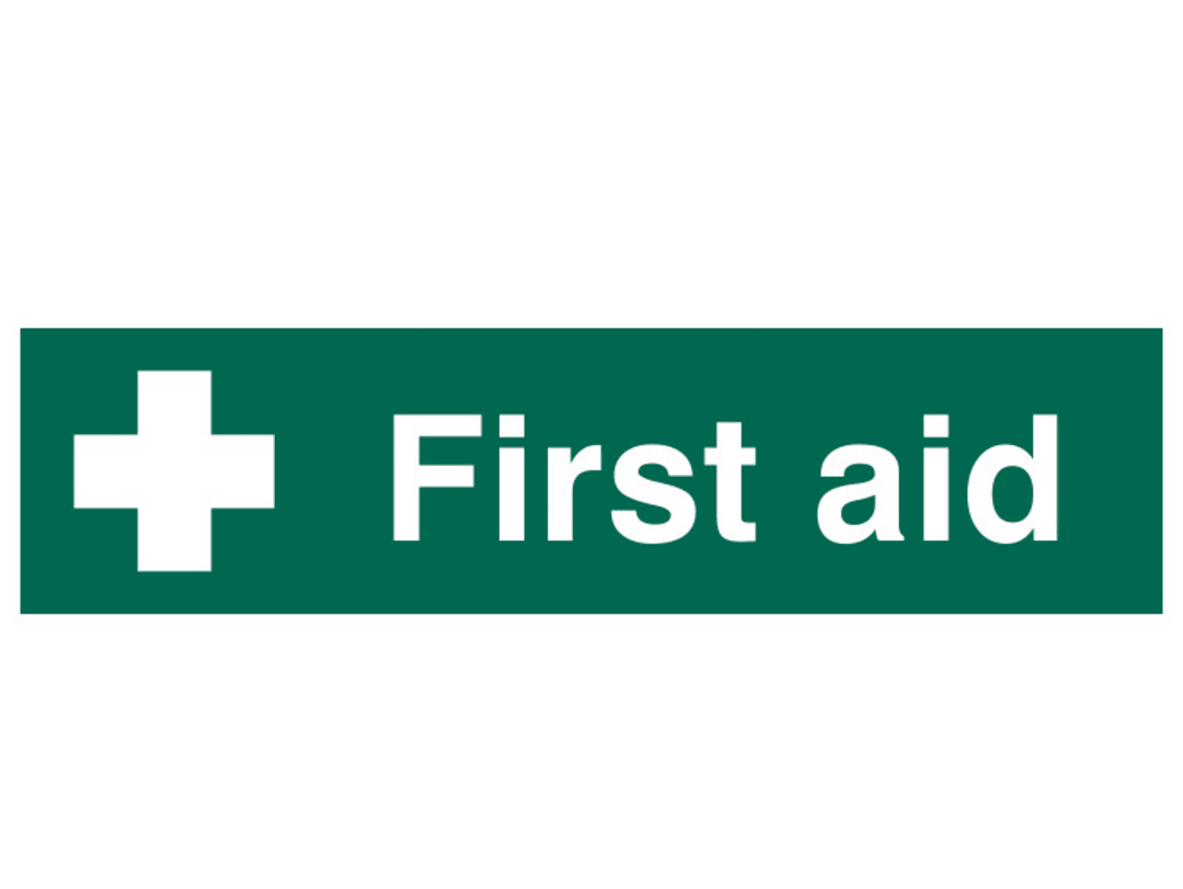Scan First Aid - PVC Sign 200 x 50mm 5212