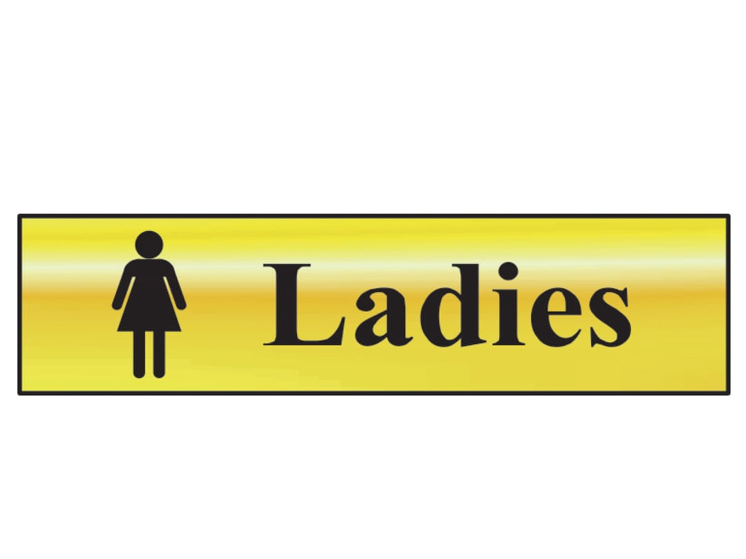 Scan Ladies - Polished Brass Effect 200 x 50mm 6002