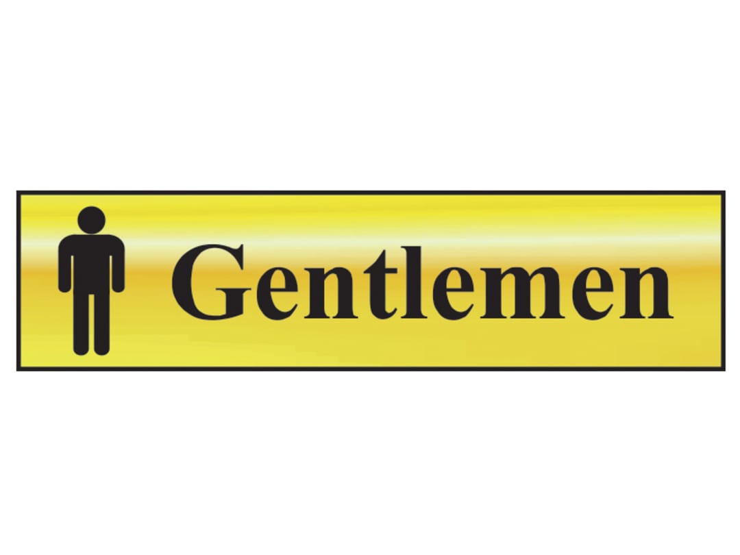 Scan Gentlemen - Polished Brass Effect 200 x 50mm 6003