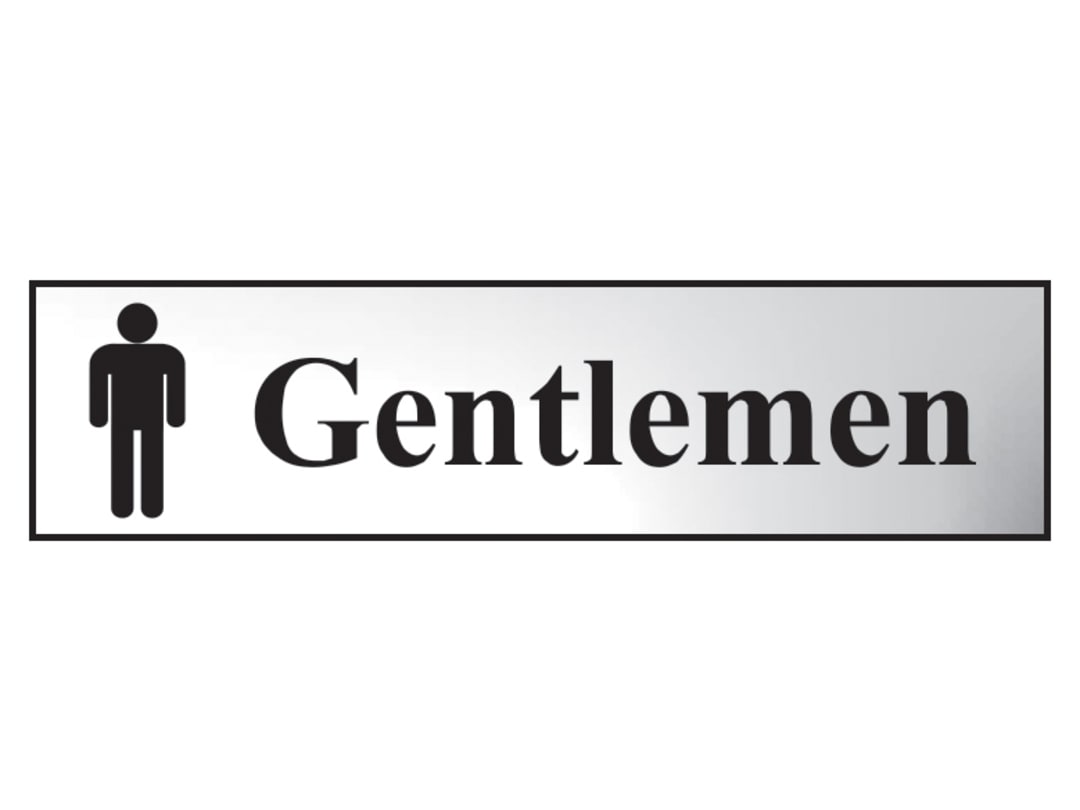 Scan Gentlemen - Polished Chrome Effect 200 x 50mm 6003C