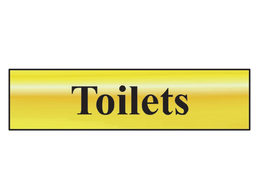 Scan Toilets - Polished Brass Effect 200 x 50mm 6005
