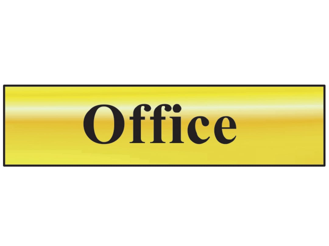 Scan Office - Polished Brass Effect 200 x 50mm 6010
