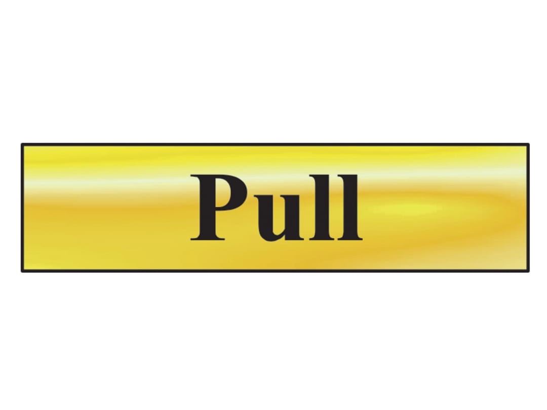Scan Pull - Polished Brass Effect 200 x 50mm 6033