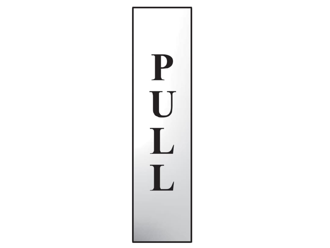 Scan Pull Vertical - Polished Chrome Effect 50 x 200mm 6034C