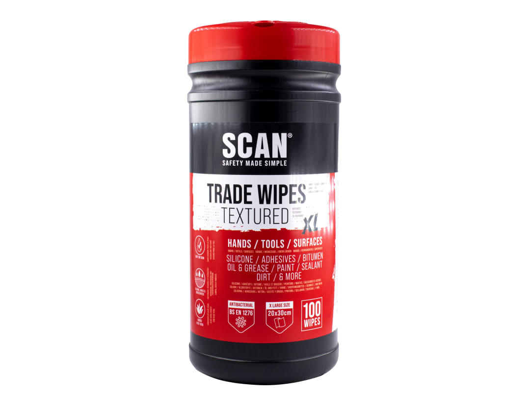 Scan Heavy-duty Trade Wipes (Tub 100) ESW100/12