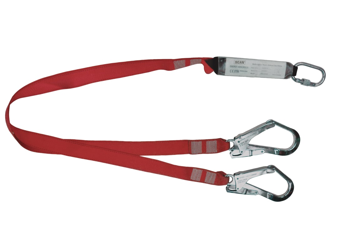 Scan Fall Arrest Twin Lanyard 1.8m JE312205