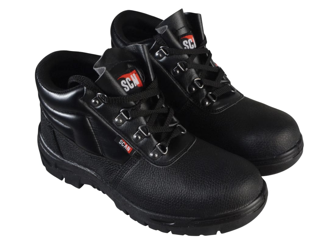 Scan 4 D-Ring Chukka Safety Boots Black UK 3 EUR 36 JC-B917