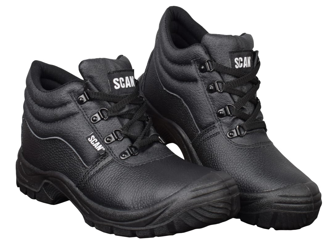 Scan 4 D-Ring Chukka Safety Boots Black UK 6 EUR 40 JC-B917