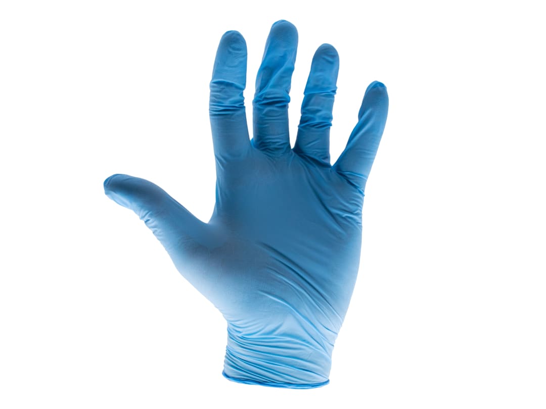 Scan Blue Nitrile Disposable Gloves Medium (Box of 100) KS-ST RT021