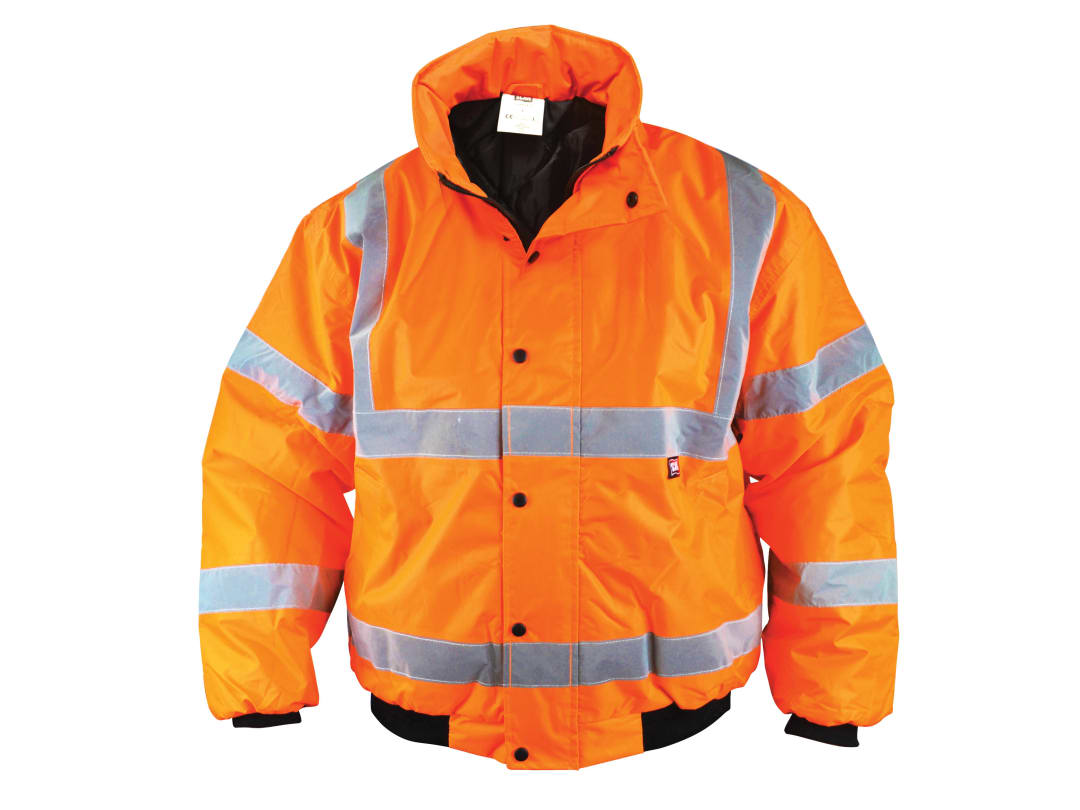 Scan Hi-Vis Bomber Jacket Orange - M (41in) UC804-O