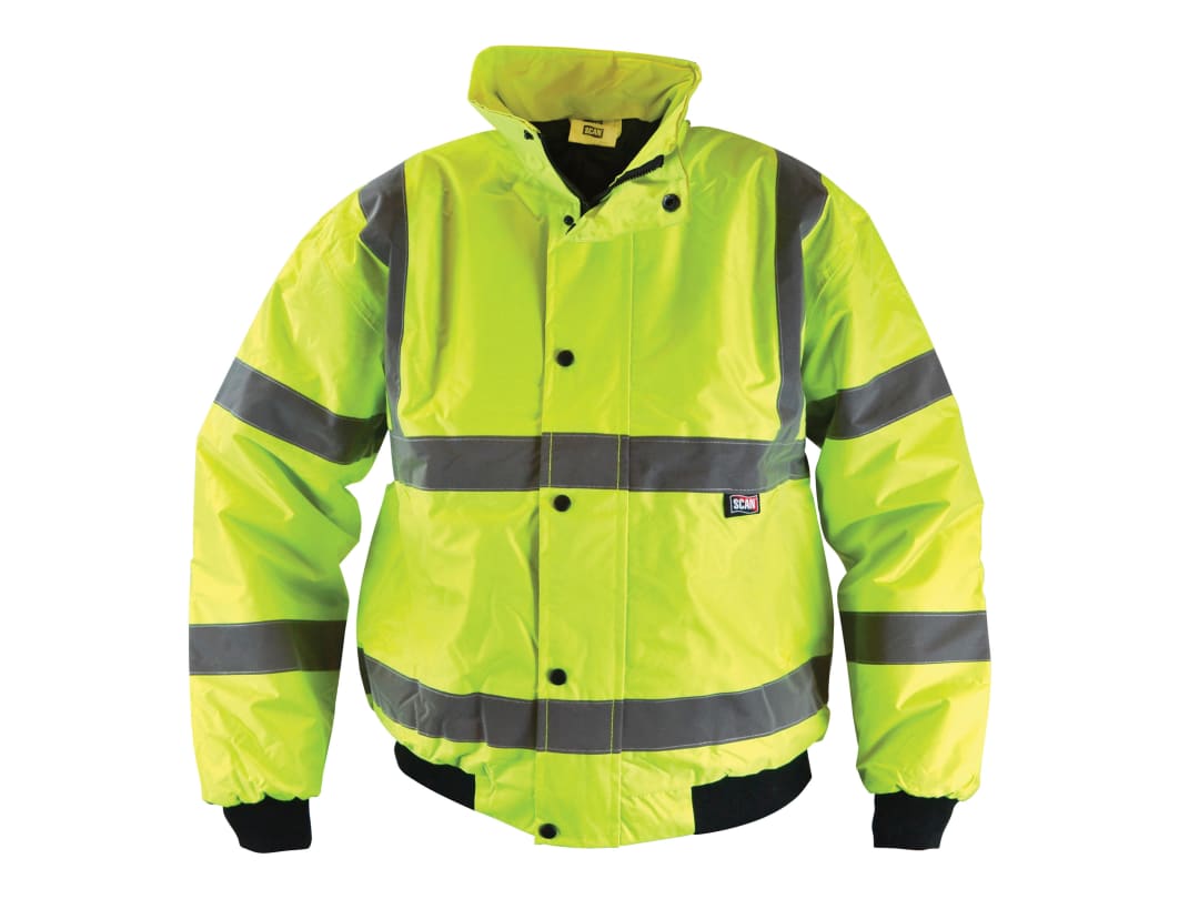 Scan Hi-Vis Bomber Jacket Yellow - XXXL (56in) UC804