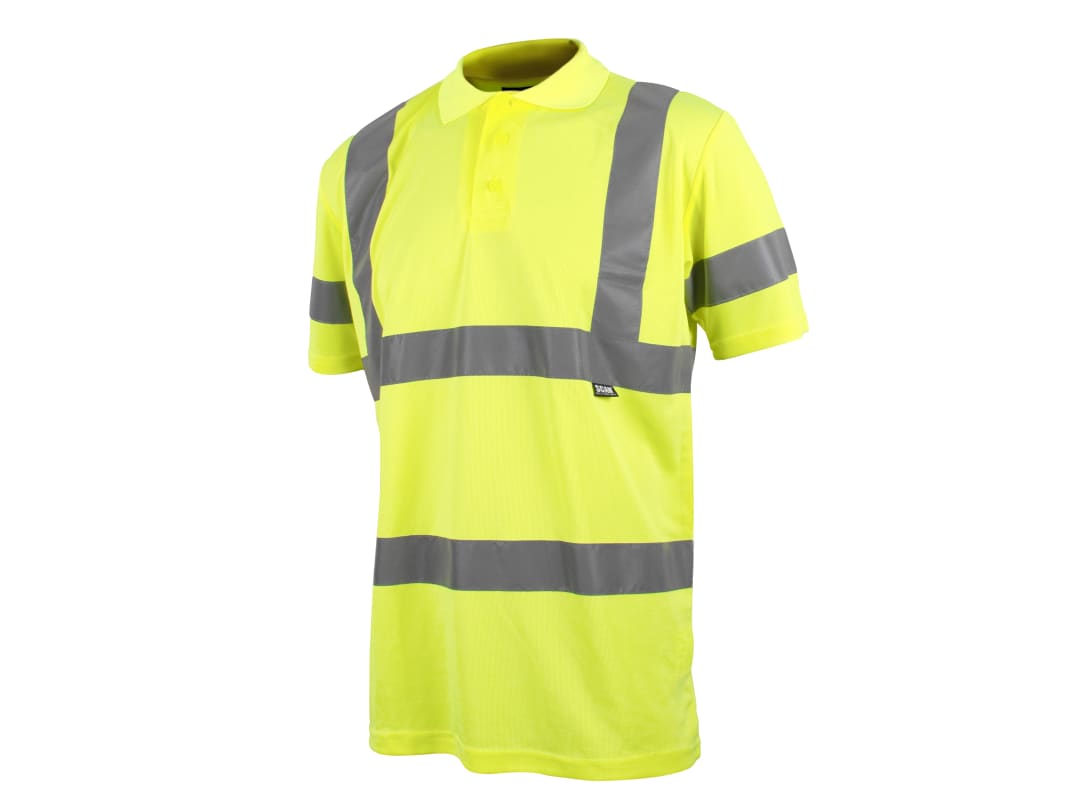 Scan Hi-Vis Yellow Polo Shirt - XL (46in) SFTE04
