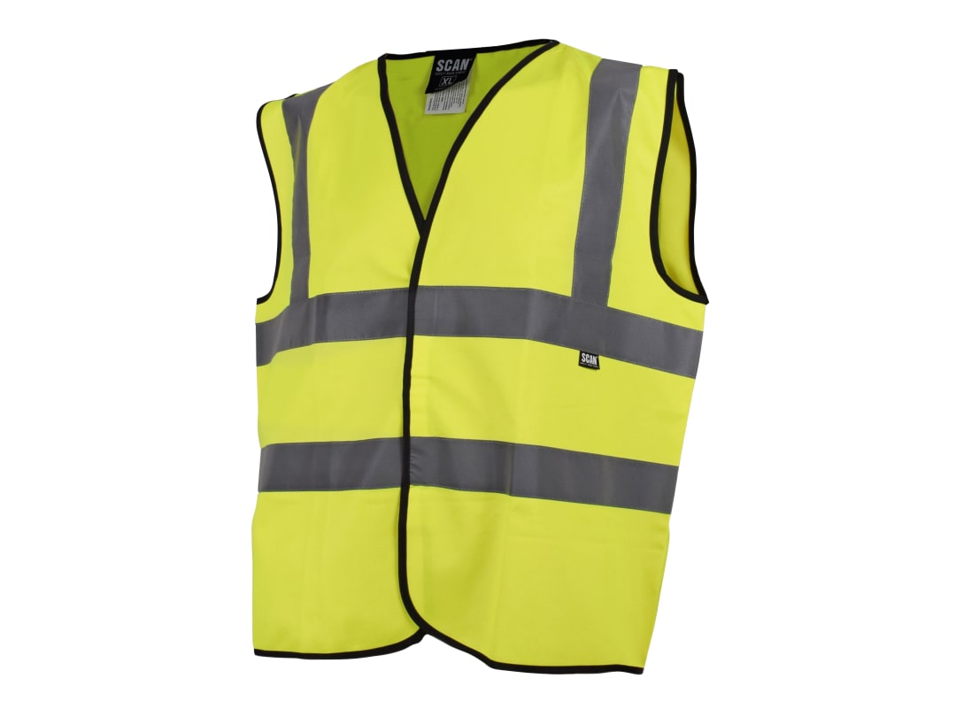 Scan Hi-Vis Yellow Waistcoat - L (44in) UC801