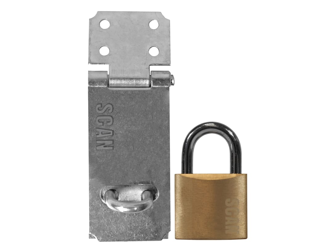 Scan Hasp and Staple 89mm + 40mm Padlock YS-0003-89