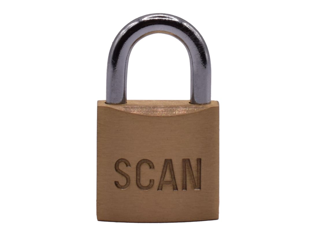 Scan Brass Padlock 25mm BC7525