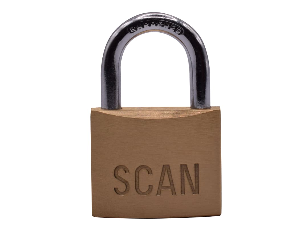 Scan Brass Padlock 40mm Keyed Alike Pack of 2 BC0440KA2