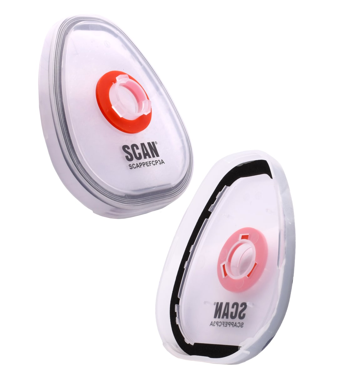 Scan Twin Half Mask P3 Particle Filter Cartridge Adaptor (Pack of 2) AD7501