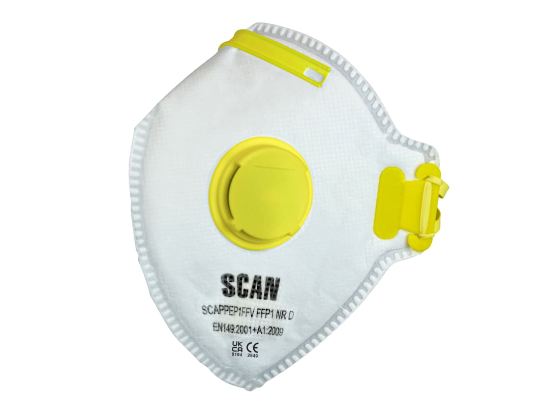 Scan Fold Flat Valved Disposable Mask FFP1 (Pack of 3) DTC3X-FD-3