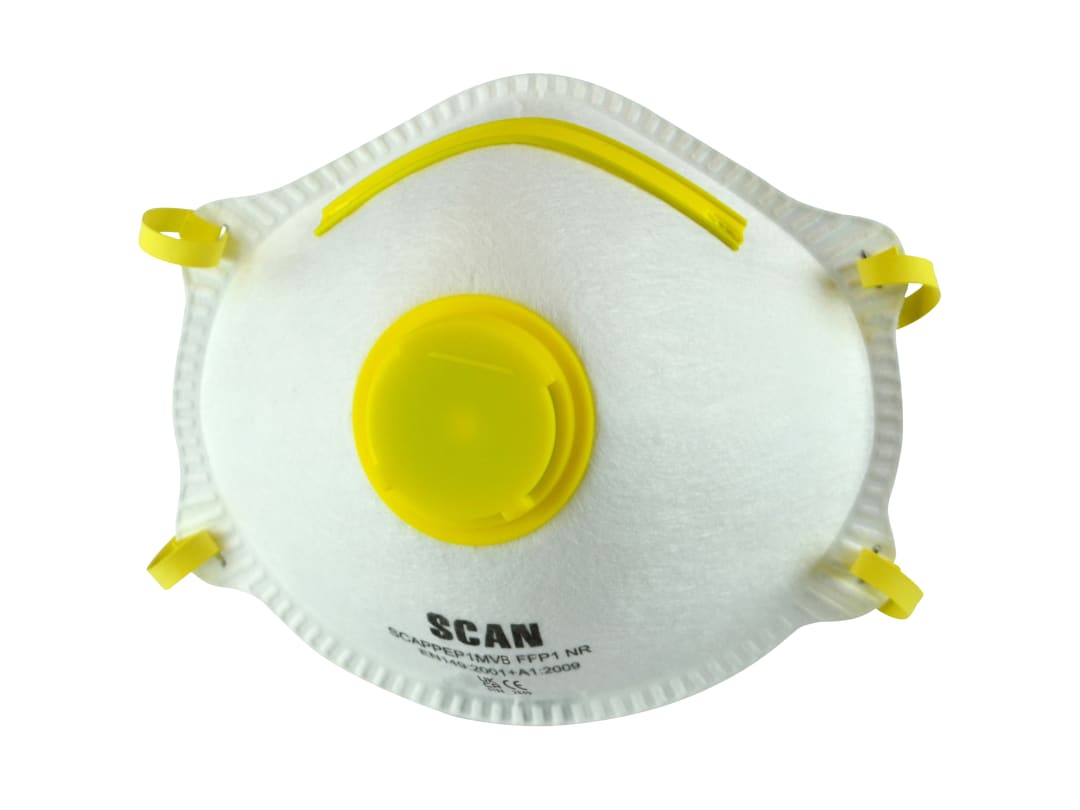 Scan Moulded Disposable Mask Valved FFP1 Protection (Box 10) DTC3M-F-10