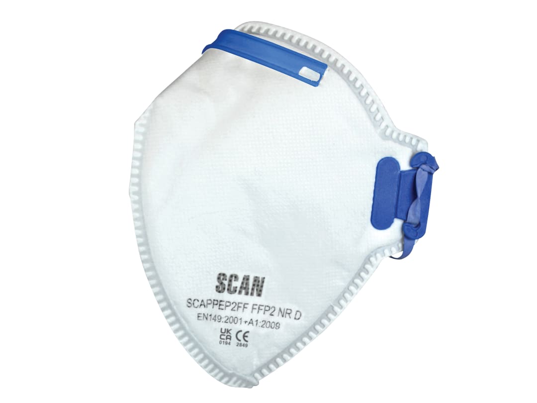 Scan Fold Flat Disposable Mask FFP2 Protection (Pack 20) DTC3XD-20