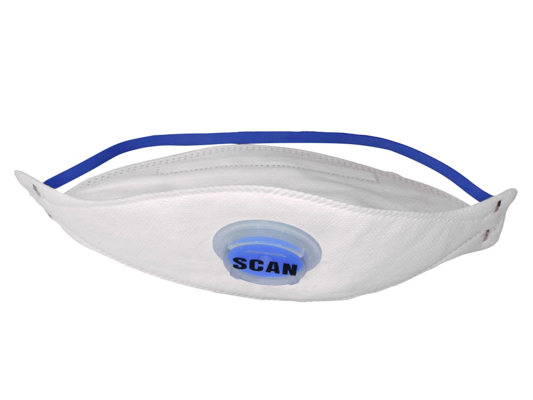 Scan Tri Fold Valved Disposable Mask FFP2 (Pack 3) DTC3Z-F FFP2