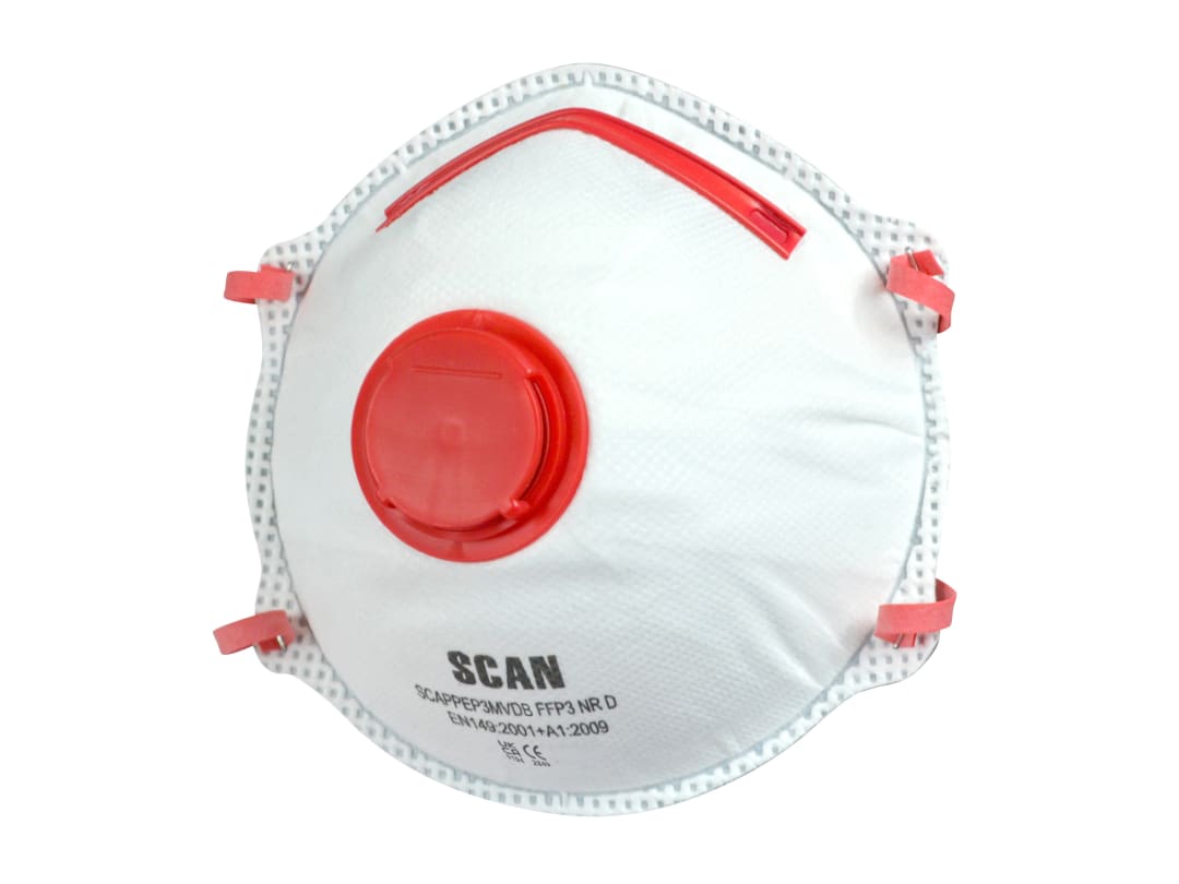 Scan Moulded Disposable Valved Masks FFP3 (Pack 10) DTC3C-FD-10