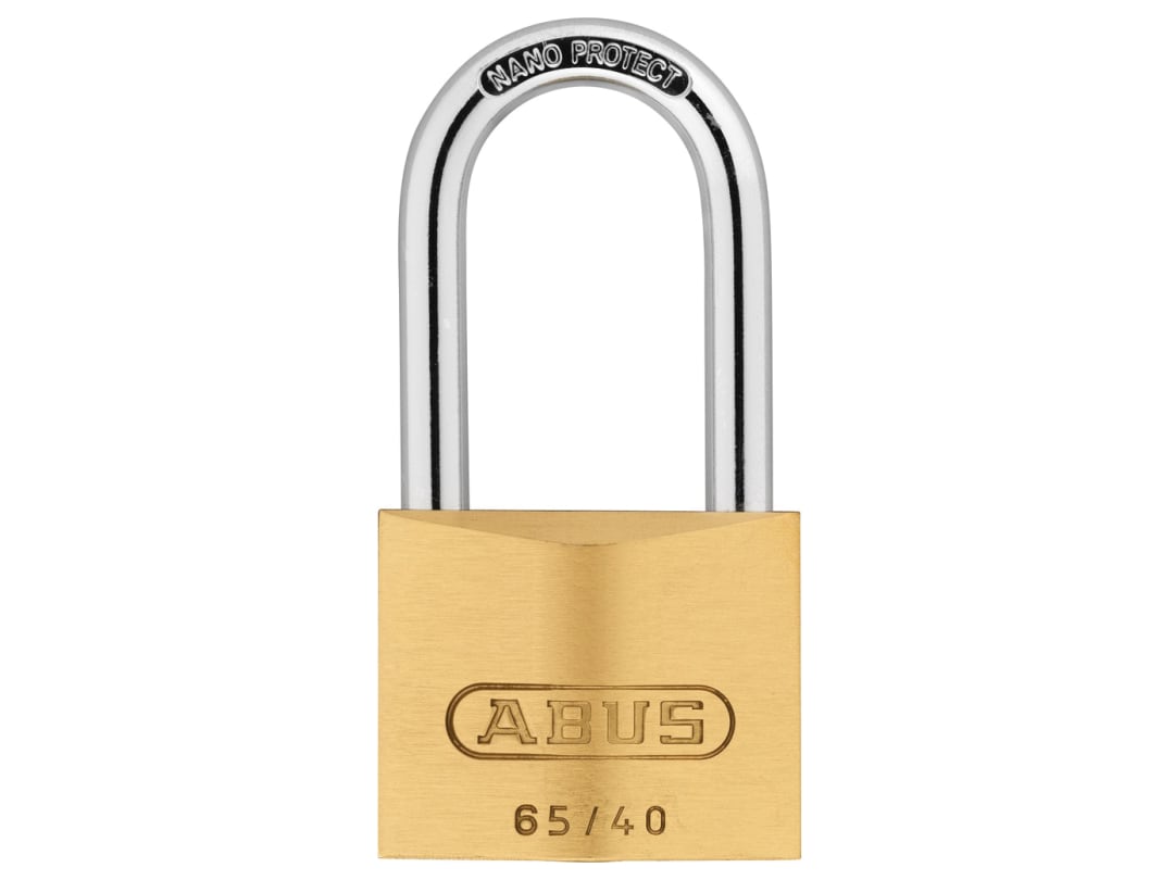 ABUS Mechanical 65/40mm Brass Padlock 40mm Long Shackle Keyed Alike 6406 10012639-01