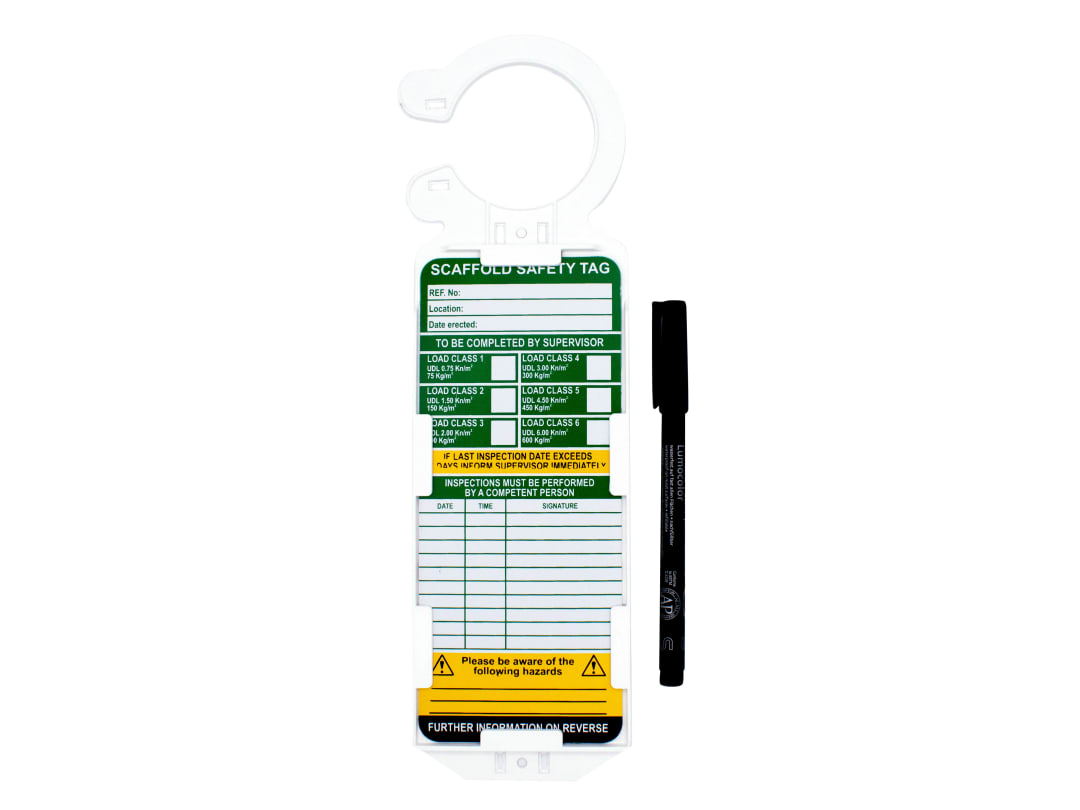 Scan Scaffold Tag Kit - 10 Kits per Box TG01BOX