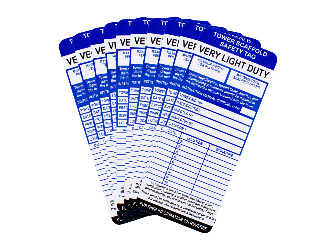 Scan Tower Tag Inserts Pack Of 10 TG1210