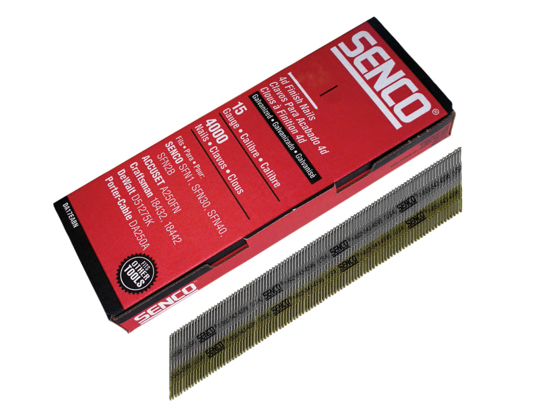 Senco Chisel Smooth Brad Nails Galvanised 15G x 32mm (Pack 4000) DA15EAB