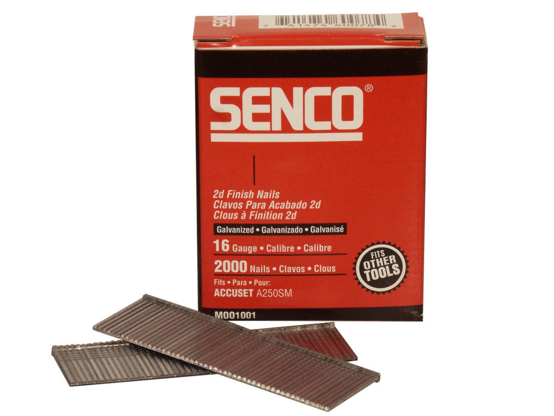 Senco Straight Brad Nails Galvanised 16G x 45mm (Pack 2000) RX19EAA