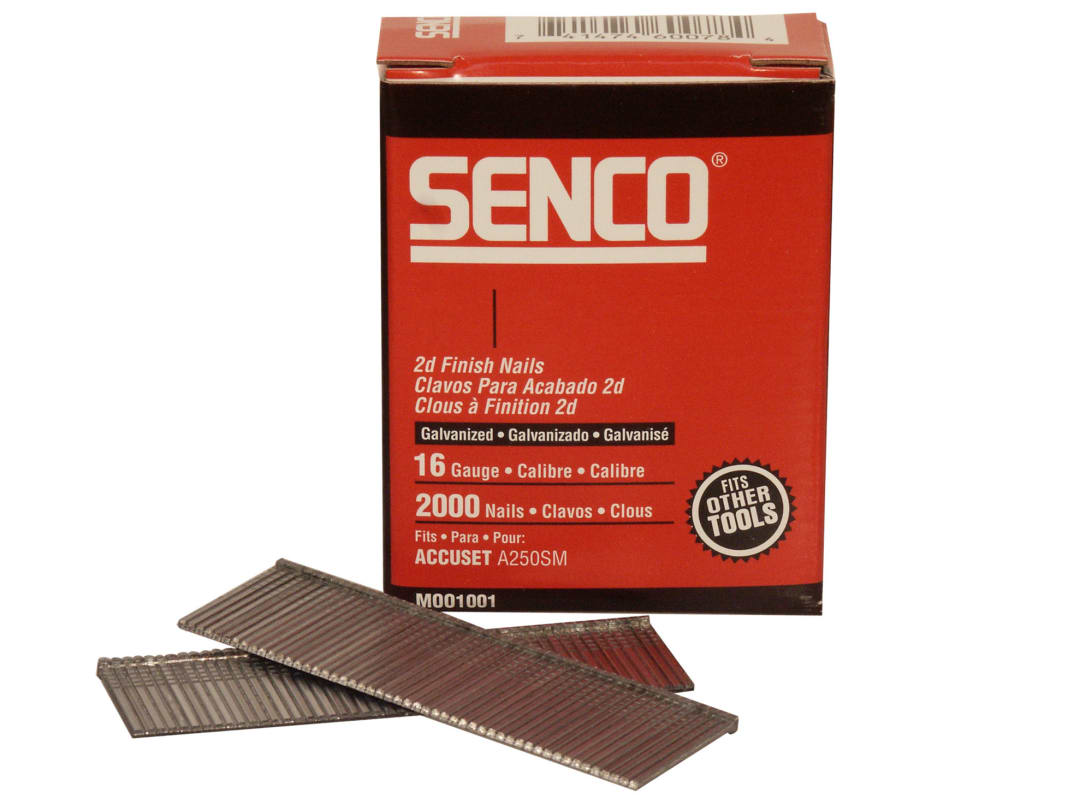 Senco Straight Brad Nails Galvanised 16G x 50mm (Pack 2000) RX21EAA
