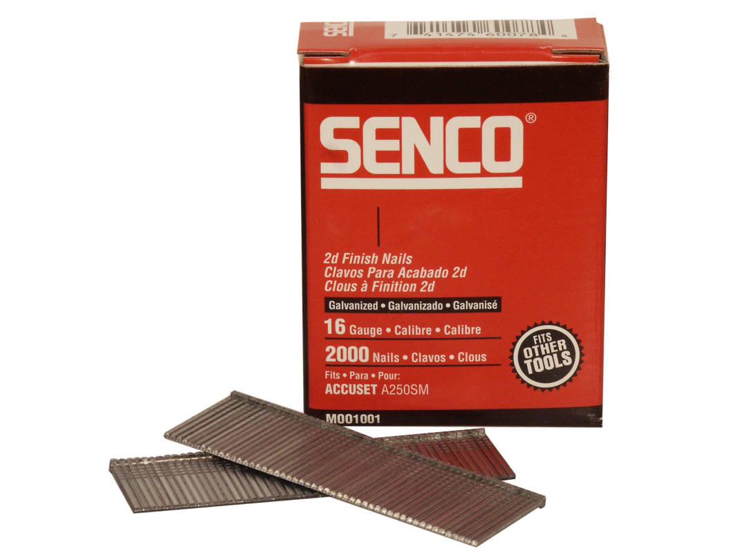 Senco Straight Brad Nails Galvanised 16G x 55mm (Pack 2000) RX23EAA