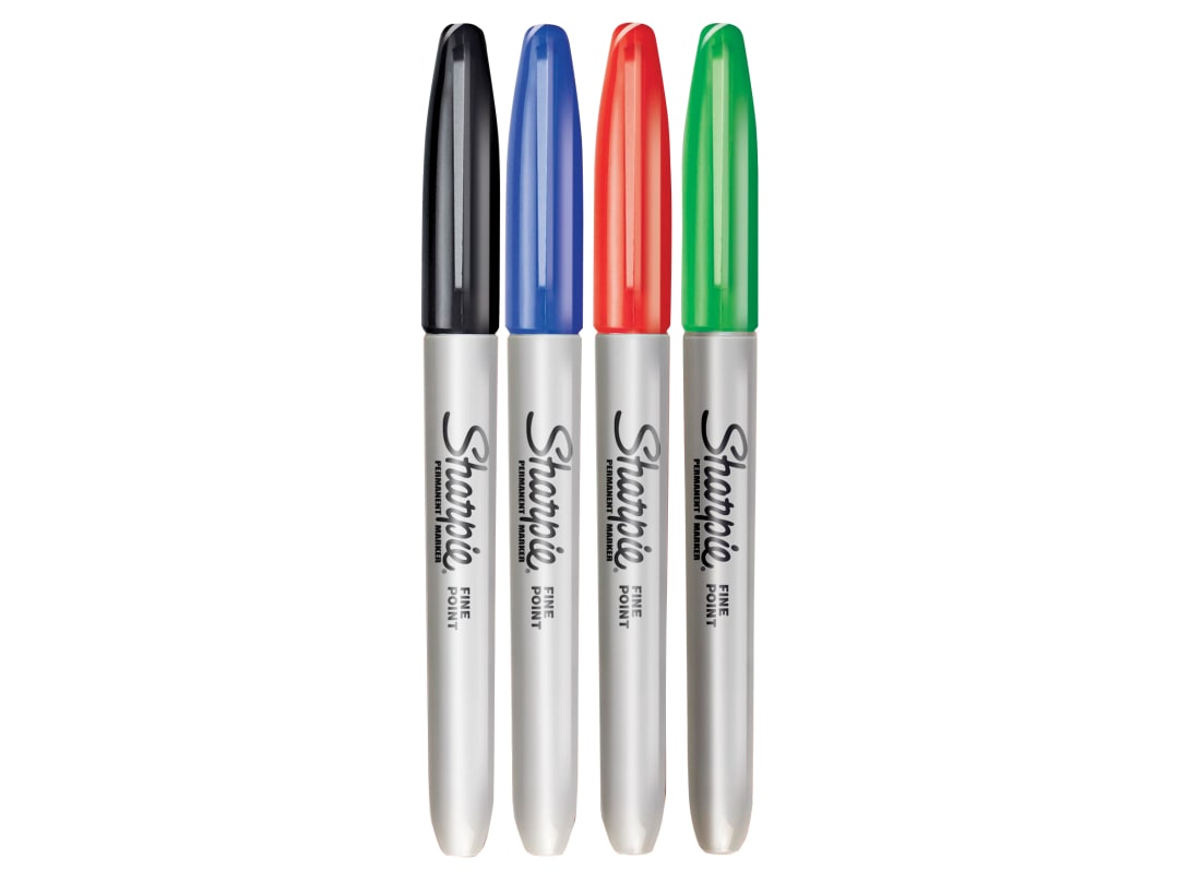 Sharpie® Fine Tip Permanent Marker Assorted (Pack 4) 1985858