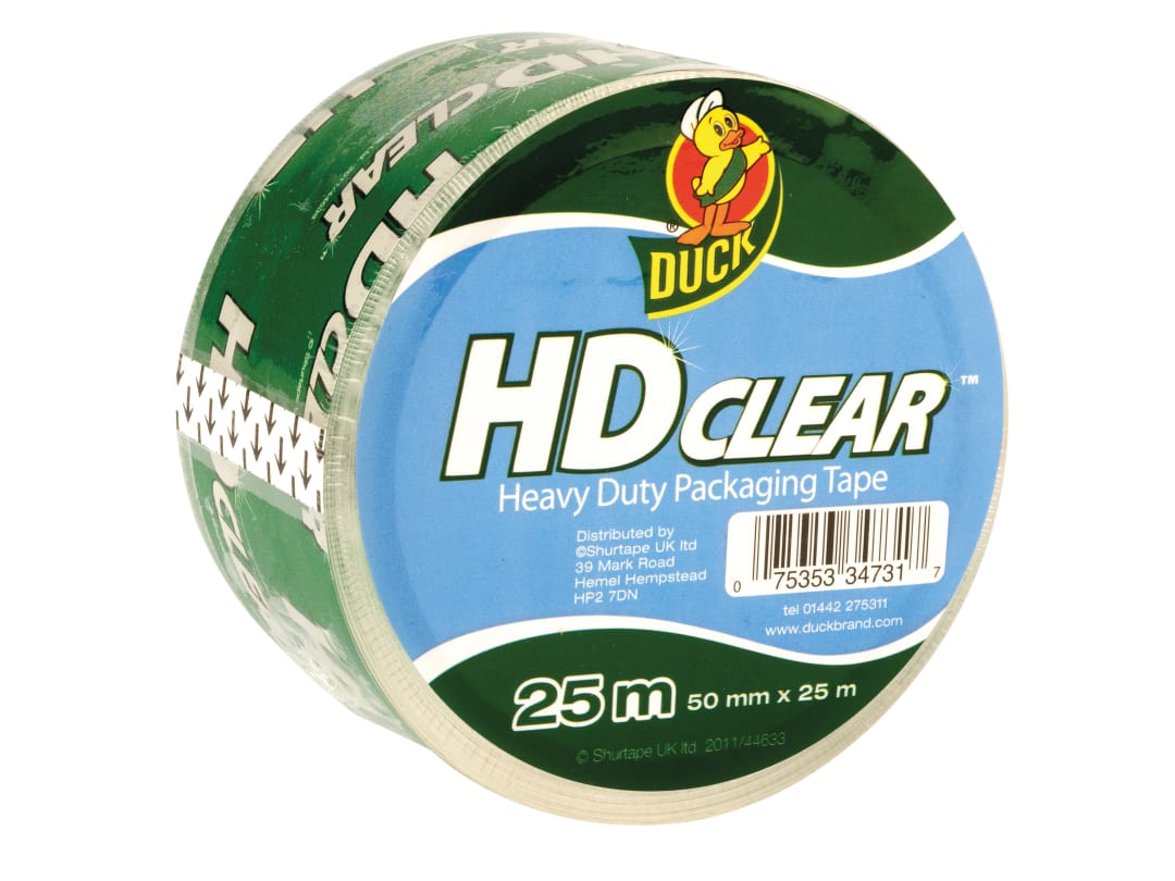 Shurtape Heavy-Duty Packaging Tape Clear 50mm x 25m 221795 222181