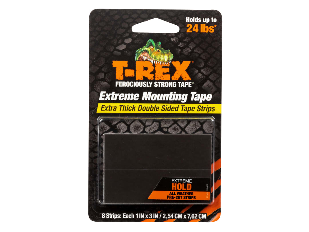 Shurtape T-REX® Extreme Hold Mounting Strips 2.54 x 7.62cm (Pack 8) 286252