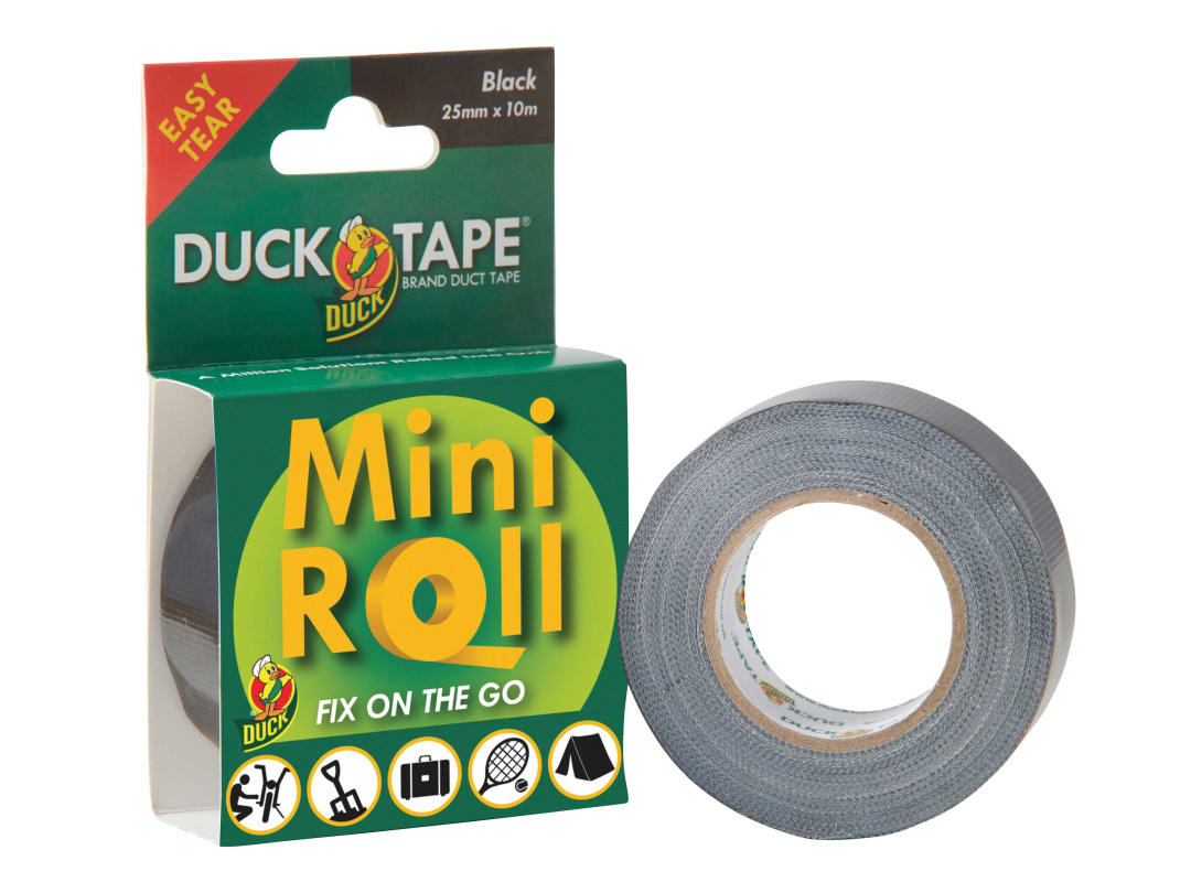 Shurtape Duck Tape® Mini Roll 25mm x 10m Black 260181