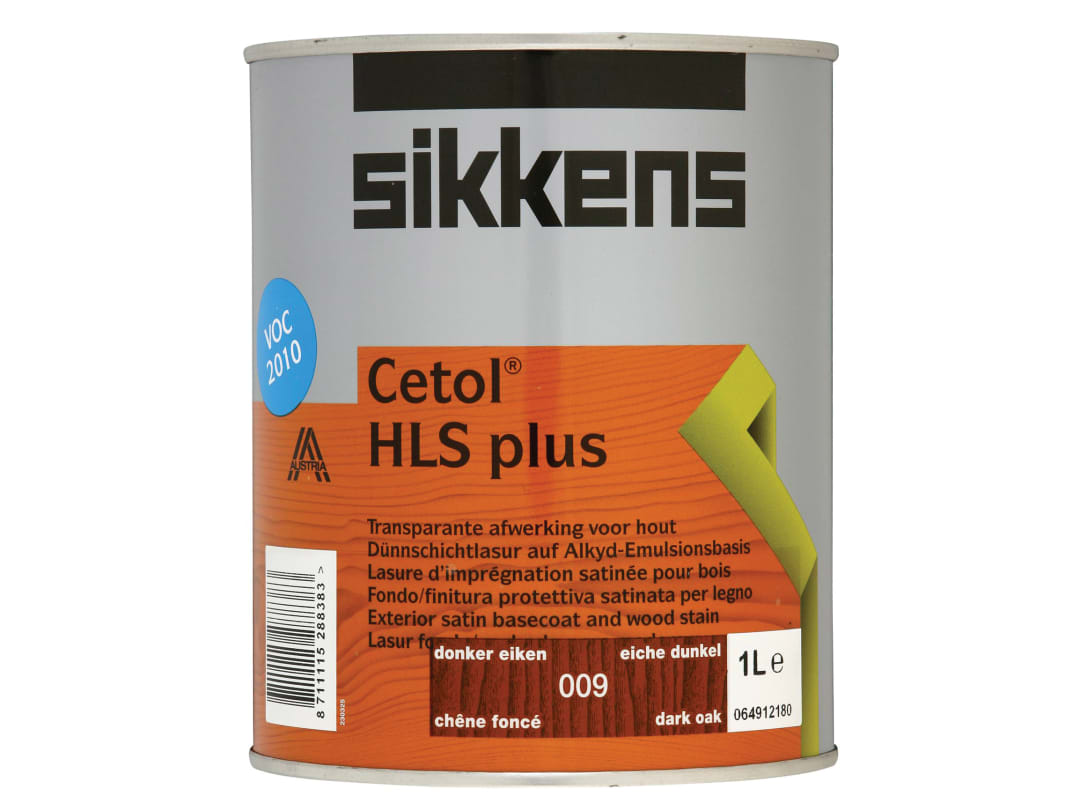 Sikkens Cetol HLS Plus Translucent Woodstain Dark Oak 1 litre 5085924