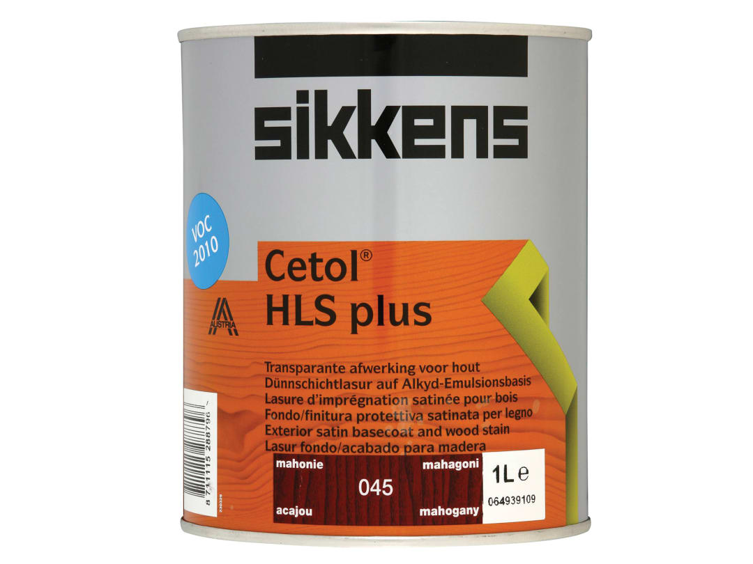 Sikkens Cetol HLS Plus Translucent Woodstain Mahogany 1 litre 5085965