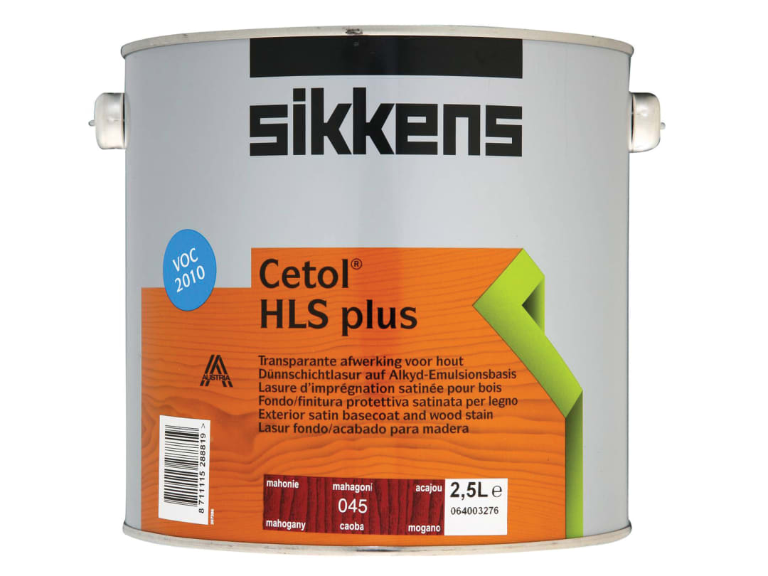 Sikkens Cetol HLS Plus Translucent Woodstain Mahogany 2.5 litre 5085966
